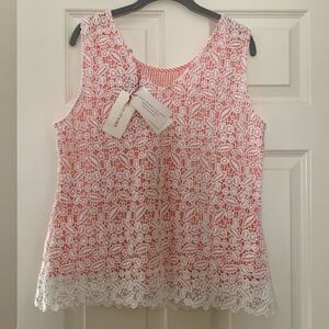 Solitaire Laced Sleeveless Top, brand new